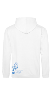 Hoodie - Man White - OPTION C - Blue - Back