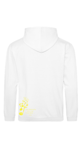Hoodie - Man White - OPTION C - Yellow - Back