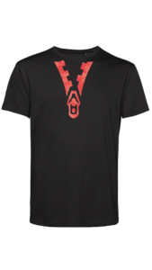 TU01B - Man Black - OPTION C - Red - Front