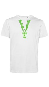 TU01B - Man White - OPTION B - Green - Front