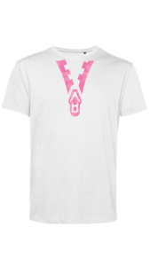 TU01B - Man White - OPTION C - Pink - Front
