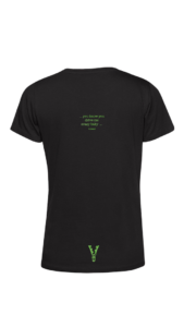 TU02B - Woman Black - OPTION A - Green - Back