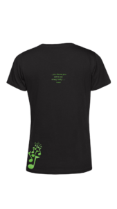 TU02B - Woman Black - OPTION B - Green - Back