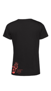 TU02B - Woman Black - OPTION C - Red - Back