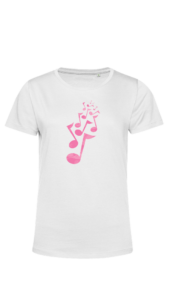 TU02B - Woman White - OPTION A - Pink - Front