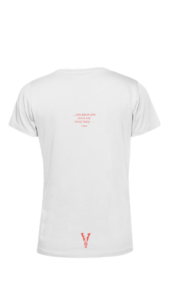 TU02B - Woman White - OPTION A - Red - Back