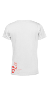 TU02B - Woman White - OPTION C - Red - Back